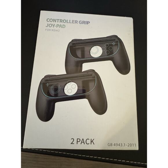 NIB JOY-PAD 2 Grips For Nintendo Switch 2 Controller, Anti-Slip, Blue/Orange - Picture 3 of 5
